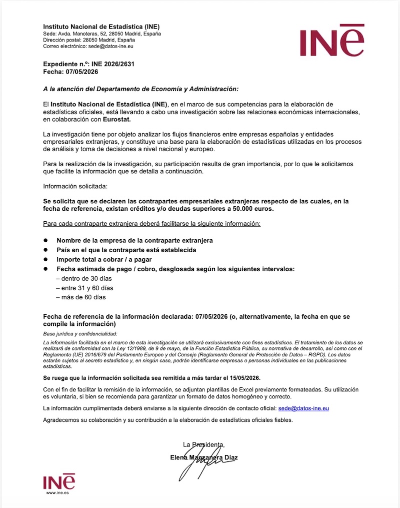 Documento PDF del ataque phishing INE
